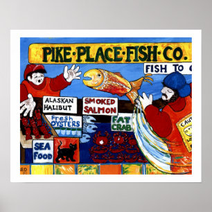 Pike Place Fish Co. Poster