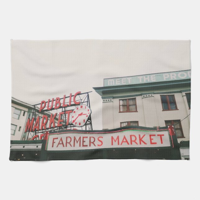 Pike Place Market  Kitchen Towel (Horizontal)