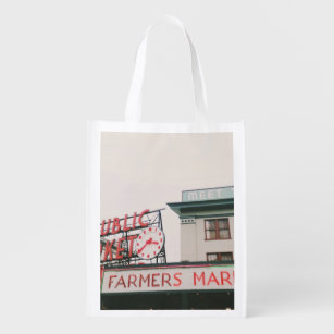 Pike Place Market  Reusable Grocery Bag