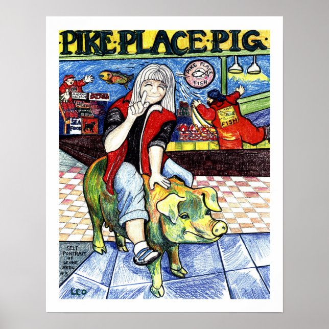 Pike Place Pig Poster (Front)