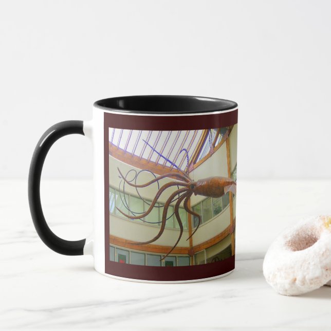Pike Place Public Market Giant Squid Seattle, WA Mug (With Donut)