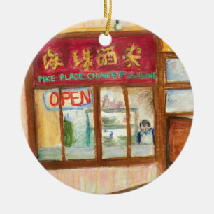 Pike Place Restaurants Ornament (Seattle, WA)