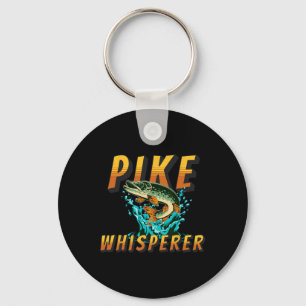 Pike Whisperer Northern Pike Fishing Hunter Angler Keychain
