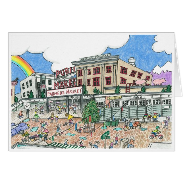 Pike's Market Place, Seattle, Washington dans (Devant horizontal)