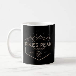 Pikes Peak 14115 Ft Colorado Mountains Coffee Mug