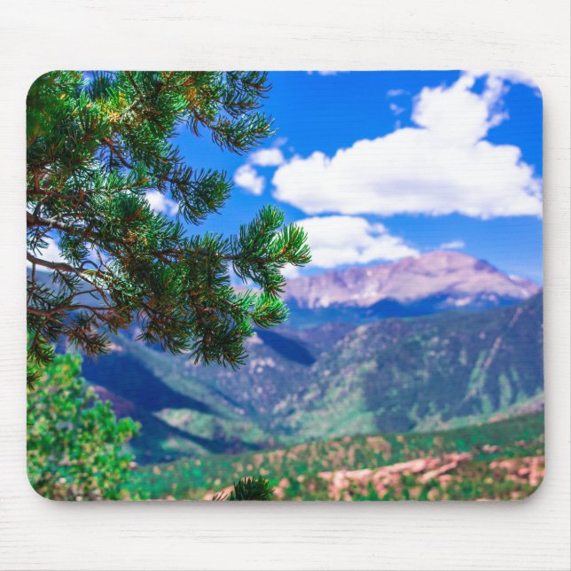 Pikes Peak as Seen From Garden of the Gods Mouse Pad (Front)