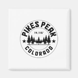 Pikes Peak Colorado Co. Uni-adults Grey Cotton 50% Magnet