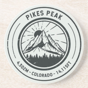Pikes Peak Colorado Hiking Skiing Travel Coaster