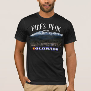 Pikes Peak Colorado, Mens shirt. T-Shirt