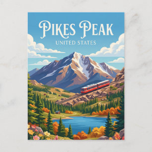 Pikes Peak Colorado Postcard