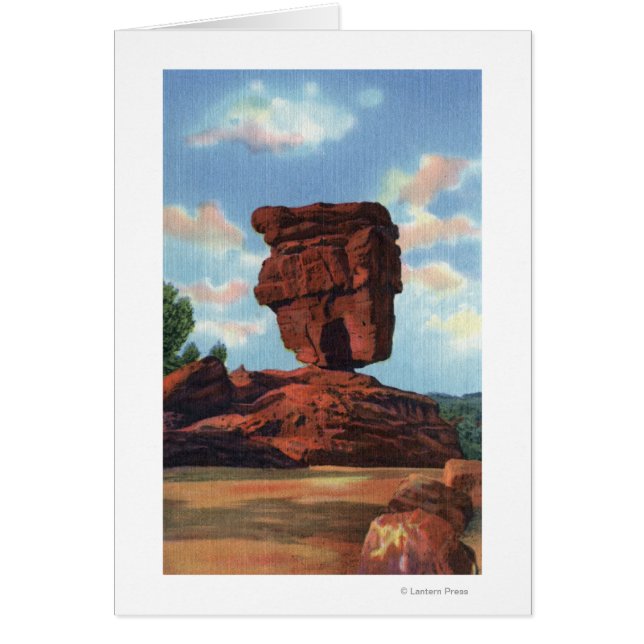 Pikes Peak, Colorado - Roche équilibrée (Devant)