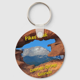 Pikes Peak, Colorado Springs, Colorado Keychain
