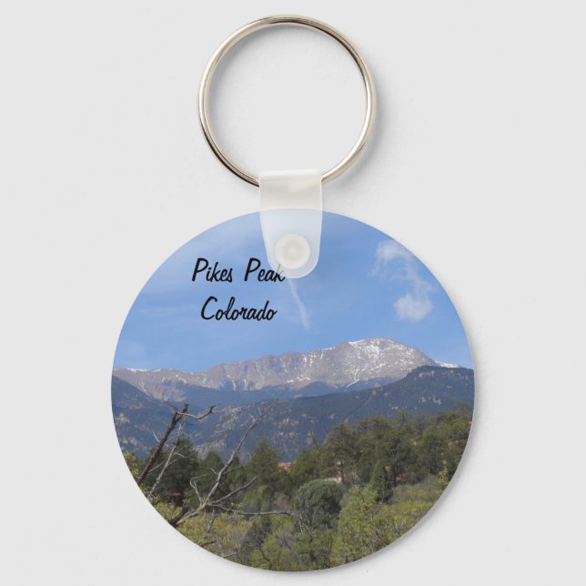 Pikes Peak- Colorado Springs Keychain (Front)