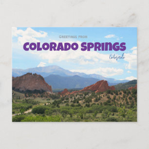 Pikes Peak Colorado Springs Travel  Postcard