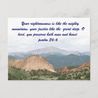 Pikes Peak from garden of the gods Postcard