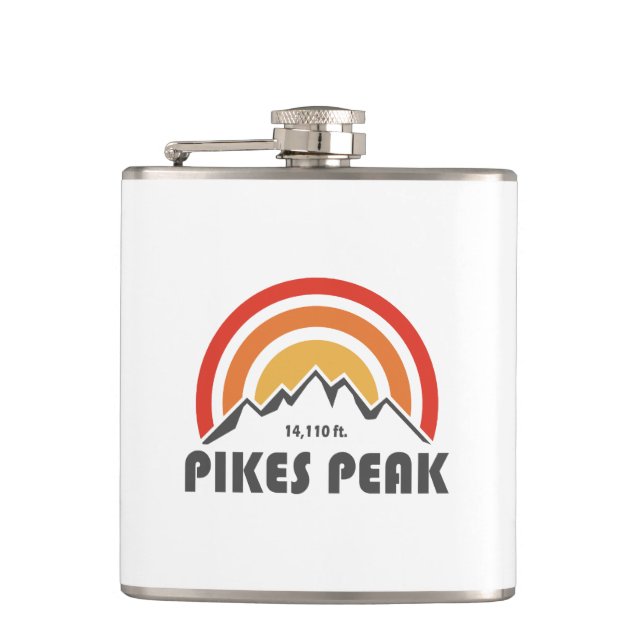 Pikes Peak Hip Flask (Front)