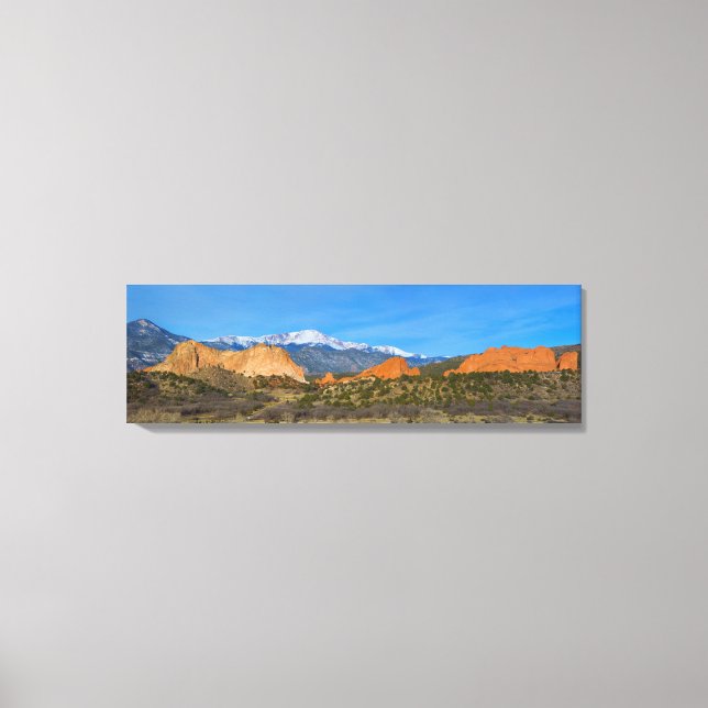Pikes Peak in the Springtime Canvas Print (Front)
