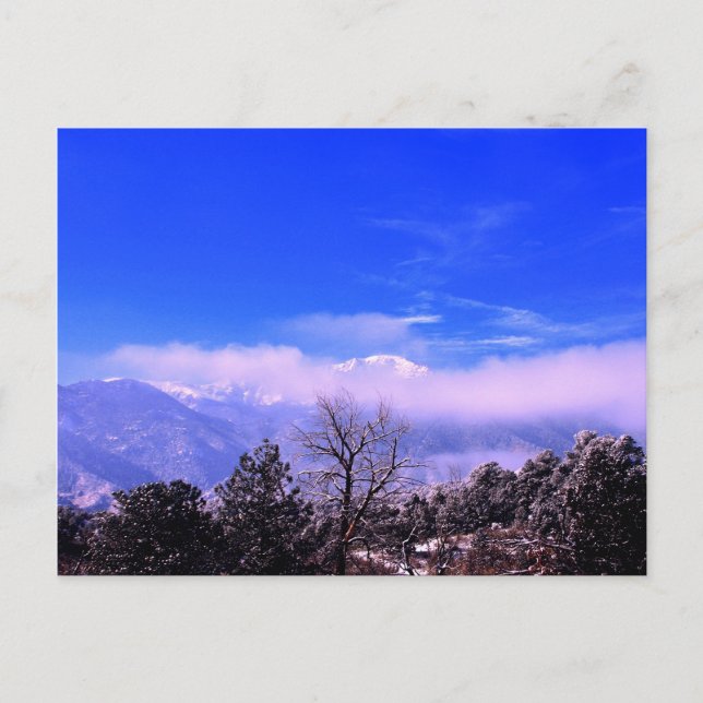Pikes Peak Mountain, Colorado Springs, CO Postcard (Front)