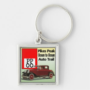 Pikes Peak Ocean to Ocean Auto Trail Keychain