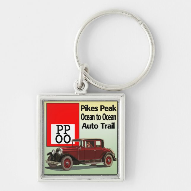 Pikes Peak Ocean to Ocean Auto Trail Keychain (Front)