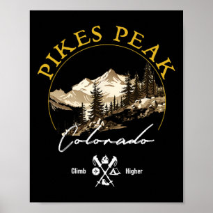 Pikes Peak Retro Vintage Apparel - Pikes Peak Souv Poster