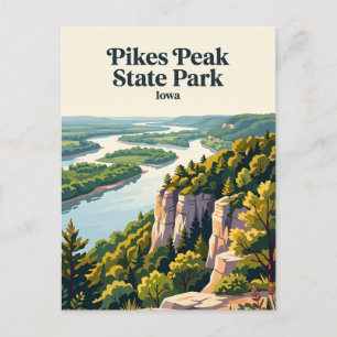 Pikes Peak State Park Iowa Postcard