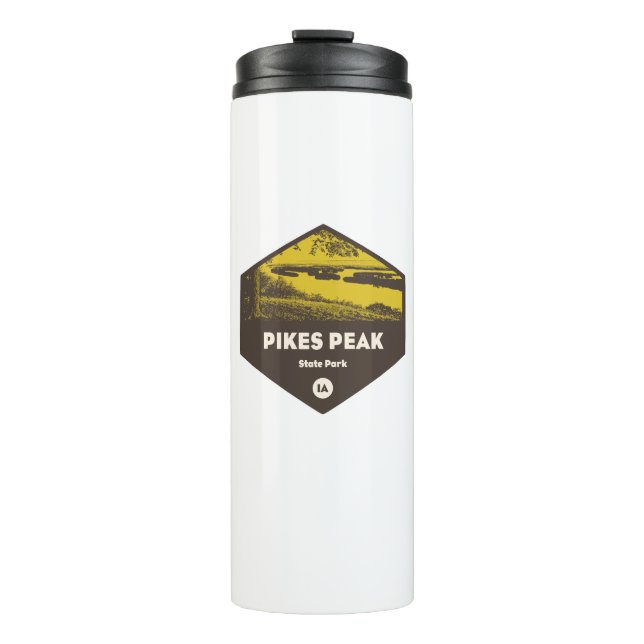 Pikes Peak State Park Iowa Thermal Tumbler (Front)