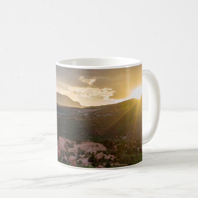 Pikes Peak Sunset Haze Classic Mug (Front Right)