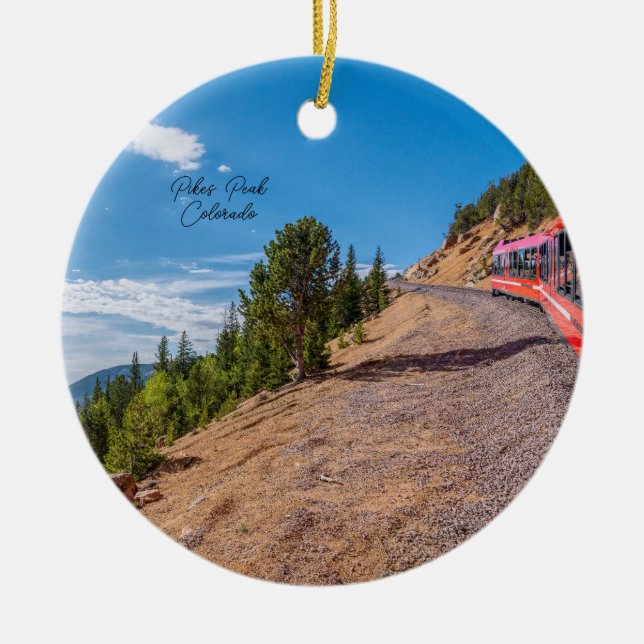 Pikes Peak Train Ride Circle Ornement (Devant)