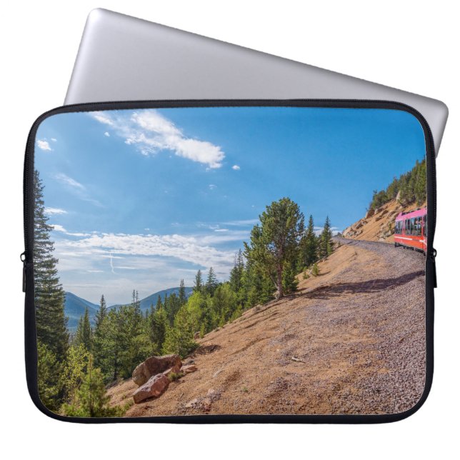 Pikes Peak Train Ride Laptop Sleeve Case (Front)
