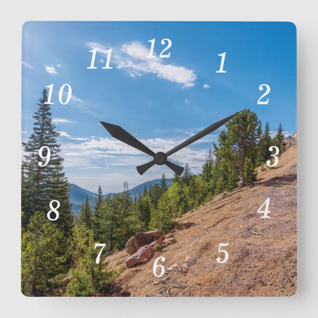 Pikes Peak Train Ride Wall Clock (Front)