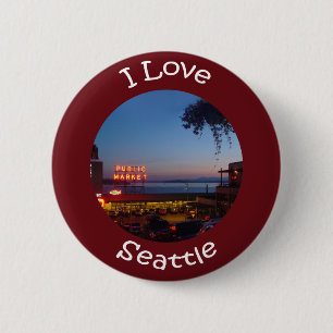 Pikes Place Market 2 Inch Round Button