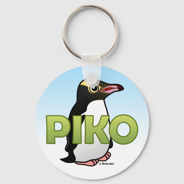 Piko the Yellow-eyed Penguin Keychain (Front)