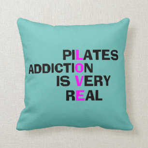Pilates Addiction - Studio Decor Items Throw Pillow