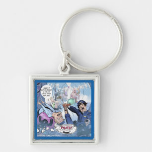 Pilates Airlines Rick London Funny Gifts Keychain
