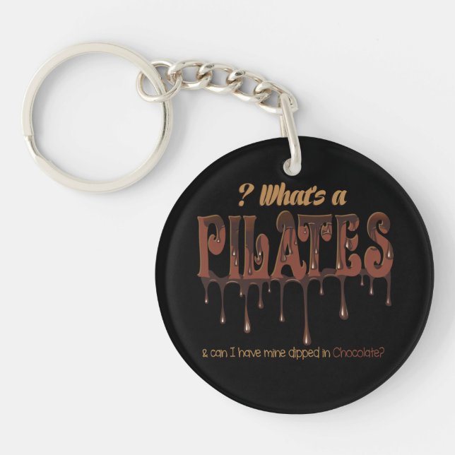 Pilates amusants trempés dans du chocolat (Devant)