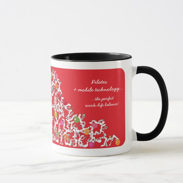 Pilates avec la tasse mobile de technologie, rouge (Droite)