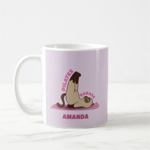 Pilates Badass entraînement Kitty Cat Mug