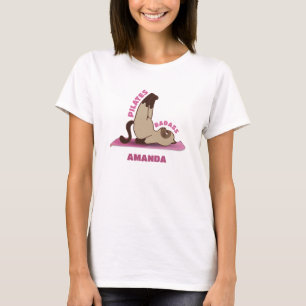 Pilates Badass entraînement Kitty Cat T-shirt