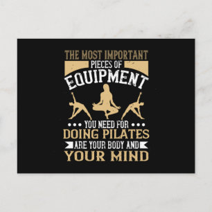 Pilates Body And Mind Are Most Important Postcard