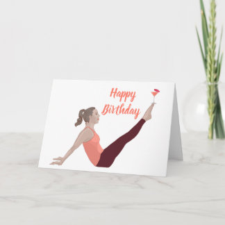 Pilates Bonne carte d'anniversaire