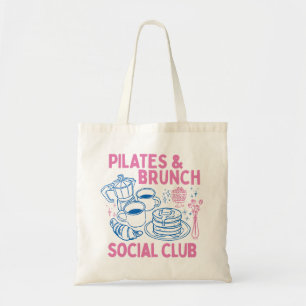 Pilates & Brunch Social Club Tote Bag