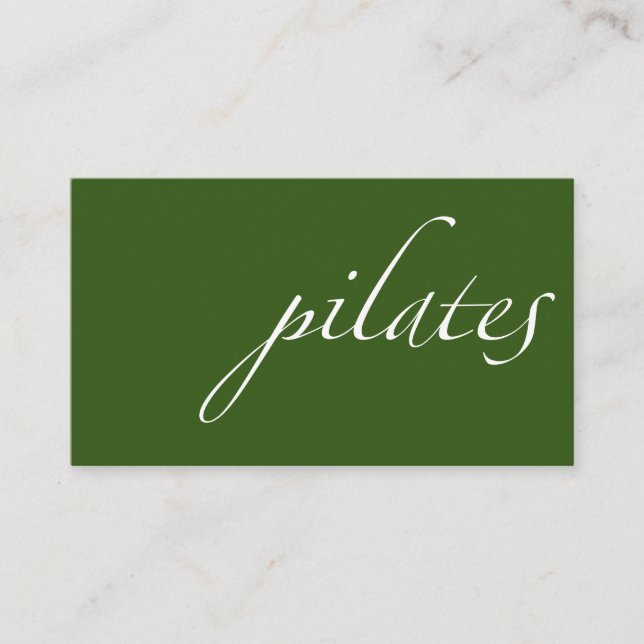 Pilates Business Card (Front)