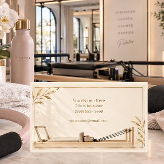 Pilates business card