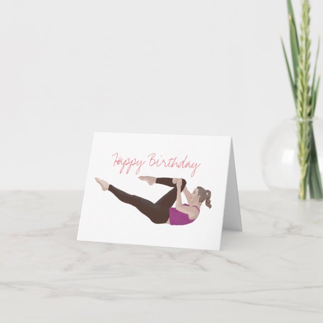 Pilates carte d'anniversaire (Devant)