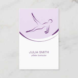 Pilates carte instructeur avec deux pilates pose