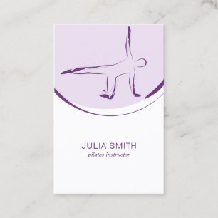 Pilates carte instructeur avec deux pilates pose
