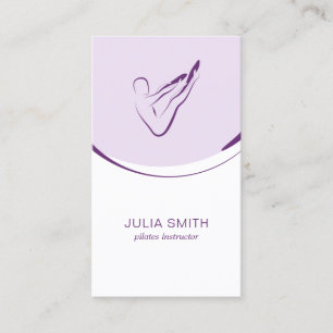 Pilates carte instructeur avec deux pilates pose