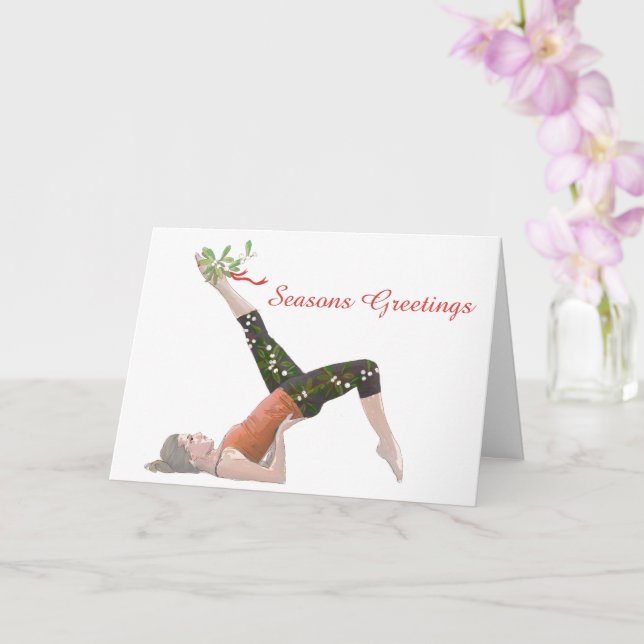 Pilates Cartes de Noël Vélo (Orchidée)