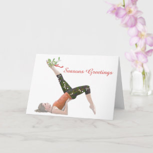 Pilates Christmas Card Bicycle 